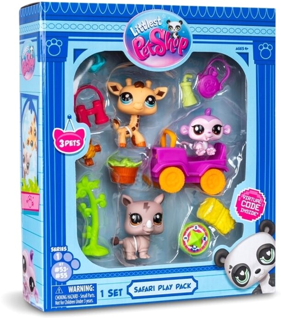 Zestaw figurek TM Toys Littlest Pet Shop Safari 3 szt (0885561005240) - obraz 1