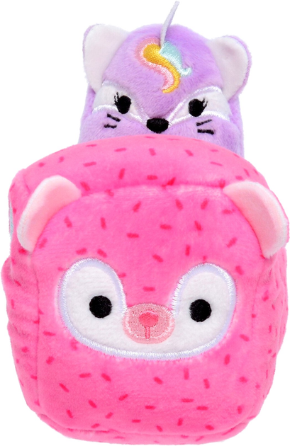 М'яка іграшка Kellytoys Squishmallows Squishville Міні звірятко Шард з транспортним 5 см (0191726411475) - зображення 2