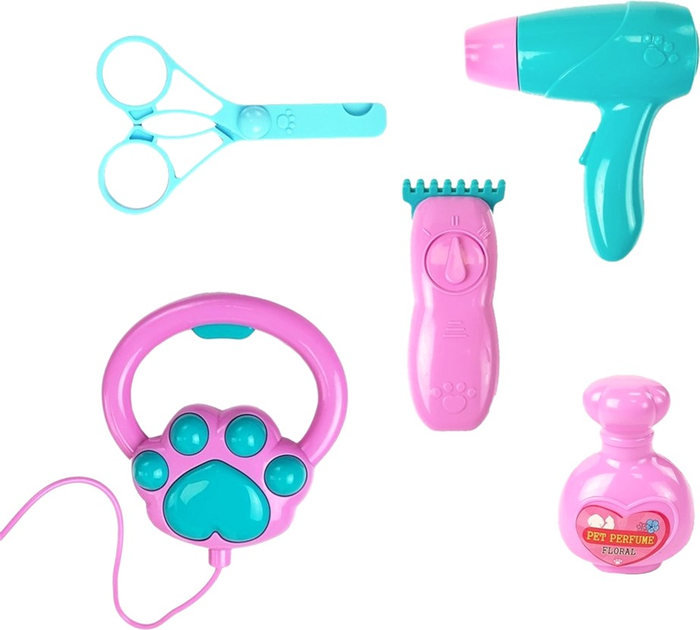 М'яка іграшка LEAN Toys Собачка інтерактивна на повідку з аксесуарами Кремовий 19 см (5905214973315) - зображення 3