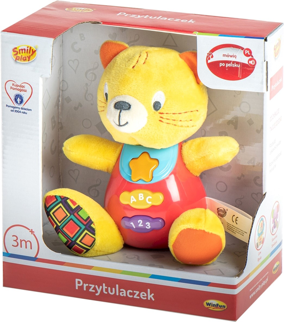 Maskotka Smily Play Przytulaczek kotek Miauczek 21.5 cm (5905375813888) - obraz 1