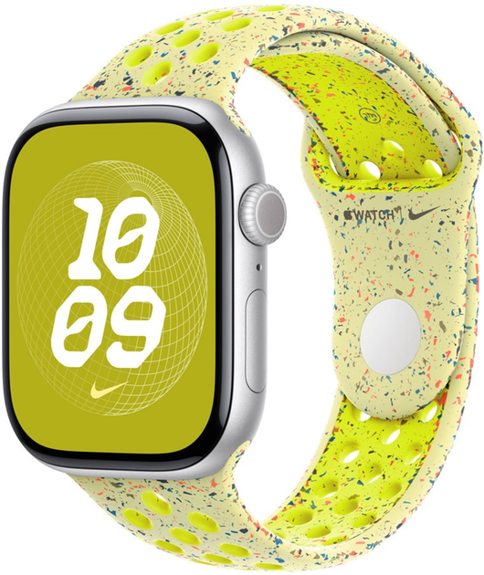 Pasek Apple Nike Sport Band do Apple Watch 46mm S/M Volt Splash (MXU73) - obraz 1