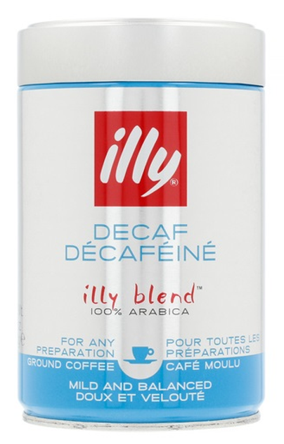 Kawa mielona Illy Decaf bezkofeinowa w puszce metalowej 250 g (8003753900490) - obraz 1