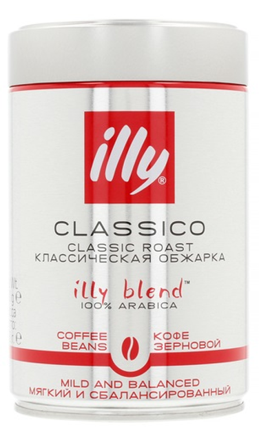 Кава в зернах Illy Classico Класичне обсмаження в металевій банці 250 г (8003753900520) - зображення 1