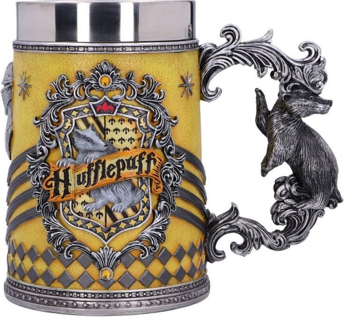 Kufel kolekcjonerski Nemesis Now Harry Potter Hufflepuff - 15.5 cm (0801269143237) - obraz 1