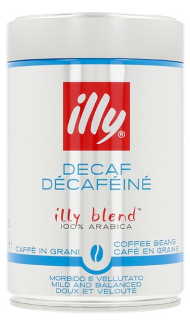 Kawa ziarnista Illy Decaf bezkofeinowa w puszce metalowej 250 g (8003753900551) - obraz 1