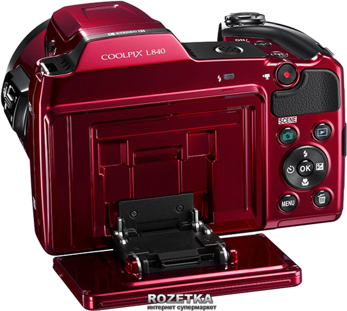Nikon COOLPIX L840 レッド Nikon - Coolpix L840 16.0-Megapixel Digital Camera - Red