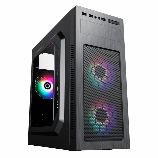Корпус для комп'ютера Midіtower GameMax MT525-2U3TYC-3FAN без БЖ Чорний / Корпус для ПК - зображення 5