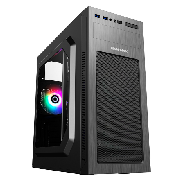 Корпус для комп'ютера Midіtower GameMax MT525-2U3TYC-NP без БЖ Чорний / Корпус для ПК - зображення 2