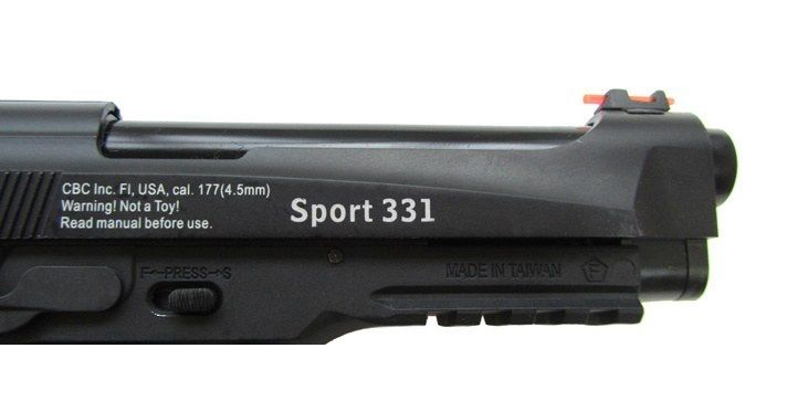 Пневматичний пістолет Borner Sport 331 Blowback метал - зображення 7
