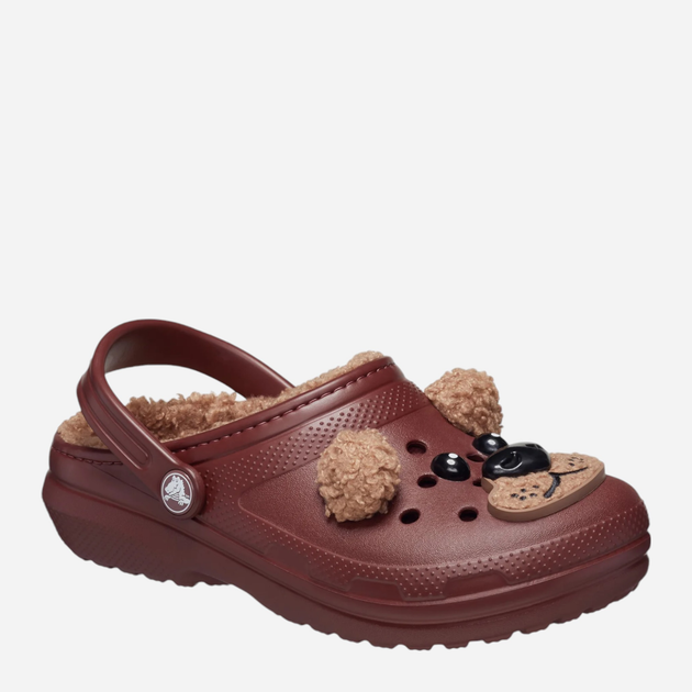 Дитячі крокси для хлопчика Crocs Classic Lined Iam Brown Bear Clog Kids T 210019-2FL 24-25 (C8) Коричневі (0196265758791) - зображення 2