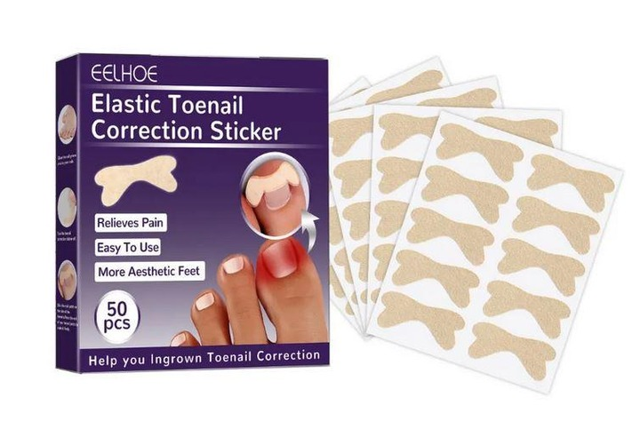 Набір пластирів Elastic Toenail Correction Sticker (50 pcs) для корекції нігтів, що вростають (ECS1000) - зображення 1