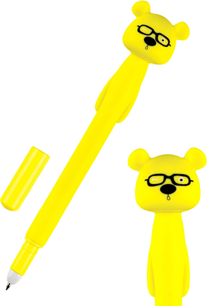Набір кулькових ручок Centrum Fancy "Teddy Bear" Сині 0.7 мм жовта/блакитна х 2 шт (2000998482817) - Фото 2 Набір кулькових ручок Centrum Fancy "Teddy Bear" Сині 0.7 мм жовта/блакитна х 2 шт (2000998482817) - зображення 2