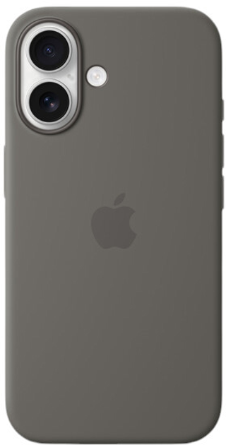 Etui Apple iPhone 16 Silicone Case MagSafe Stone Grey (MYY33) - obraz 3