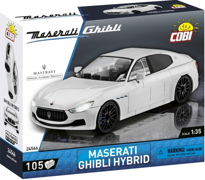 Zestaw konstrukcyjny Cobi Maserati Ghibli Hybrid 105 elementów 24566 (5902251245665) - obraz 1