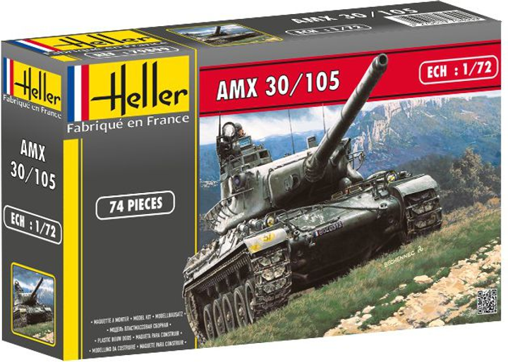 Model do sklejania Heller Czołg AMX 30/105 1:72 (3279510798999) - obraz 1