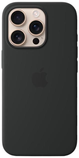 Etui Apple iPhone 16 Pro Silicone Case MagSafe Black (MYYJ3) - obraz 5