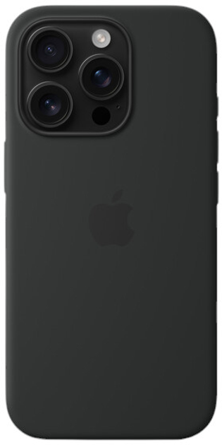 Etui Apple iPhone 16 Pro Max Silicone Case MagSafe Black (MYYT3) - obraz 4
