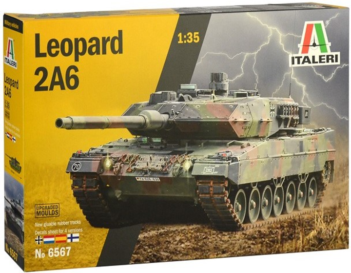 Model do sklejania Italeri Czołg Leopard 2A6 1:35 (8001283065672) - obraz 1