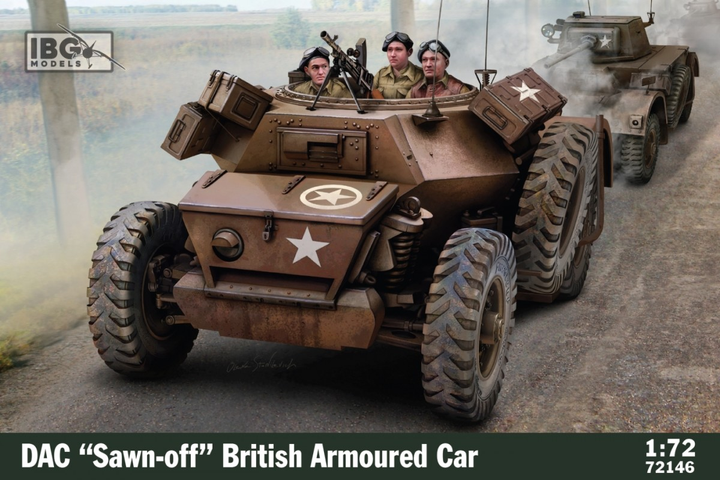 Модель для склеювання IBG Models DAC Sawn off British Armoured Car 1:72 (5907747902800) - зображення 1