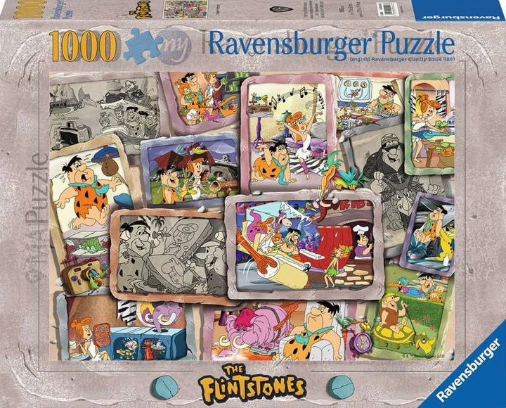 Пазл Ravensburger Флінстоуни 70 x 50 см 1000 деталей (4005555004073) - зображення 1