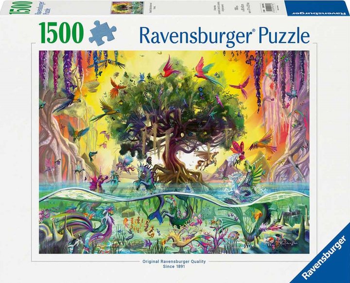 Puzzle Ravensburger 1500 Morskie Jednorożce 80 x 60 cm 1500 elementów (4005555007982) - obraz 1