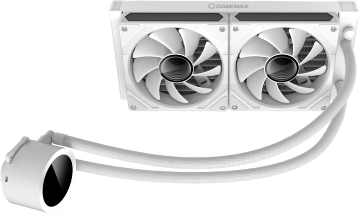 Система жидкостного охлаждения GameMax IceBurg 240 Digital WH - изображение 4