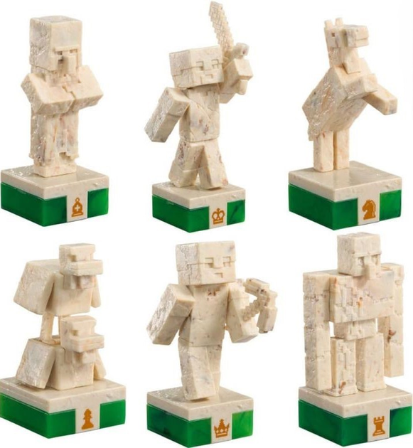Шаховий набір The Noble Collection Minecraft Overworld Heroes vs. Hostile Mobs (0849421009243) - зображення 3