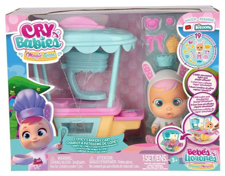 Zestaw do zabawy IMC Toys Cry Babies The Cart Of Sweets Coney (8421134080867) - obraz 1