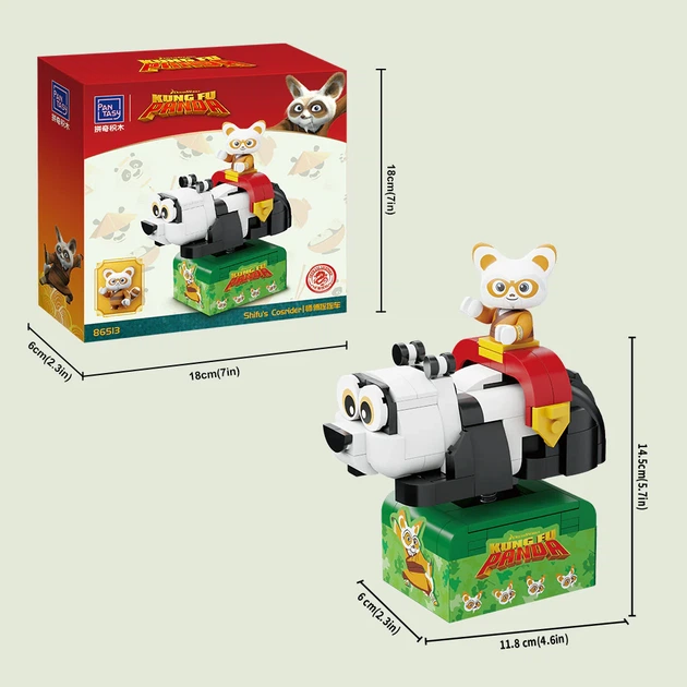 Конструктор Pantasy Kung Fu Panda Косрайдер Шифу 183 деталі (6973817322068) - зображення 4