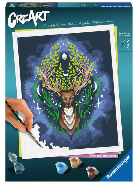 Zestaw do rysowania Ravensburger CreArt Pixie Cold: Mystic Deer (4005556236404) - obraz 1