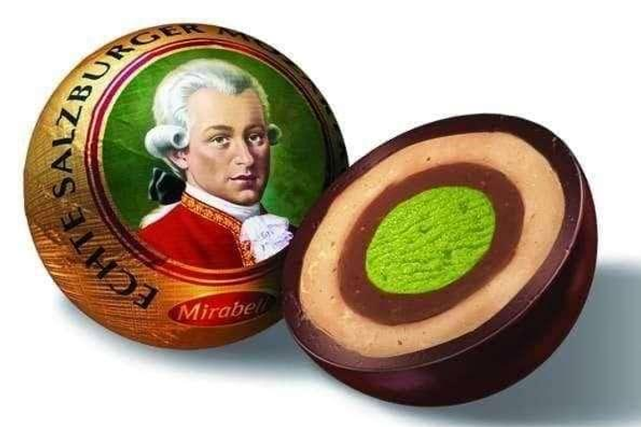 Цукерки Моцарт марципан у шоколаді Mirabell Mozartkugeln 290 г