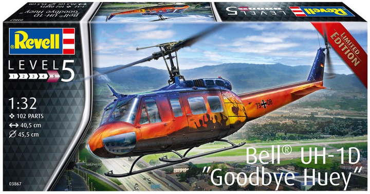 Model do sklejania Revell Bell UH-1D Goodbye Huey 1:32 (4009803038674) - obraz 2