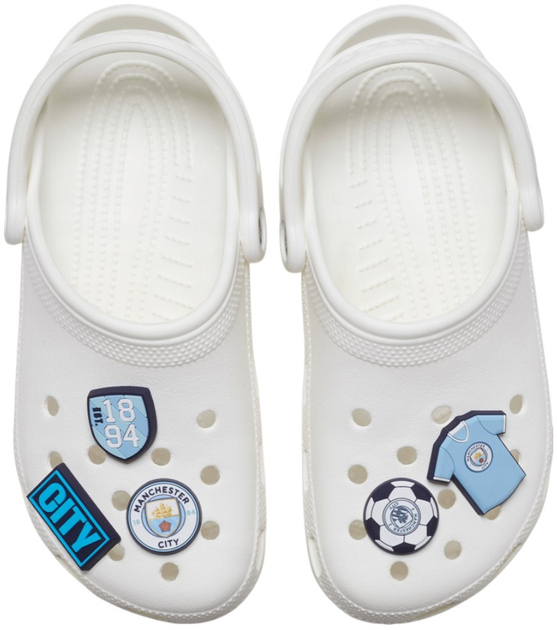Джибітси Crocs Manchester City 5 шт Різнокольорові (0196265422395) - зображення 3