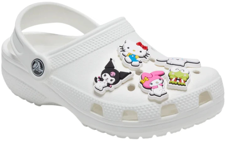 Przypinki do butów Crocs Jibbitz Hello Kitty 1 5 szt Wielokolorowe (0196265717460) - obraz 3