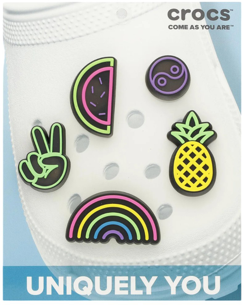 Przypinki do butów Crocs Jibbitz Lights Up Fun 10009515 5 szt Wielokolorowe (0196265112333) - obraz 3