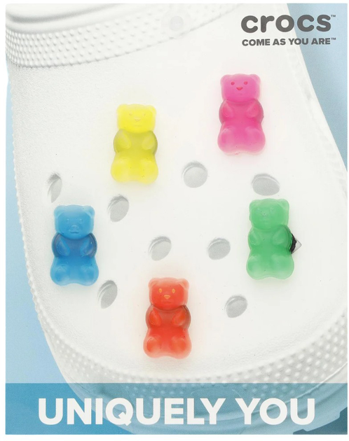 Przypinki do butów Crocs Jibbitz Candy Bear 10009882 5 szt Wielokolorowe (0196265121687) - obraz 3