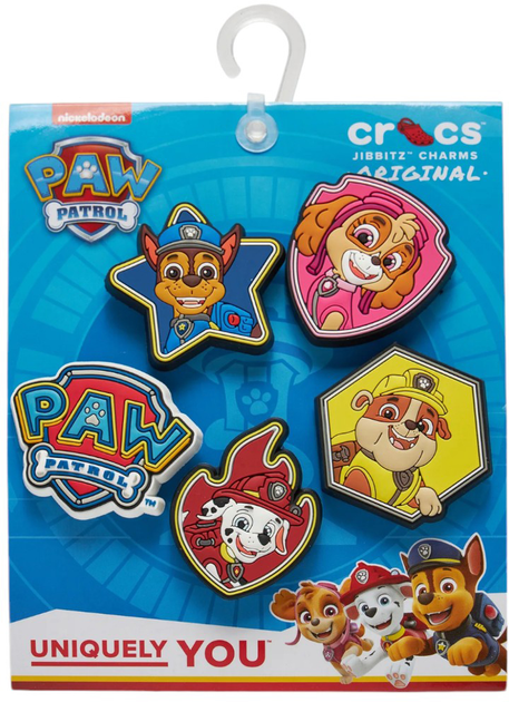 Przypinki jibbitz Crocs Paw Patrol 10012081 5 szt Wielokolorowe (0196265460717) - obraz 2