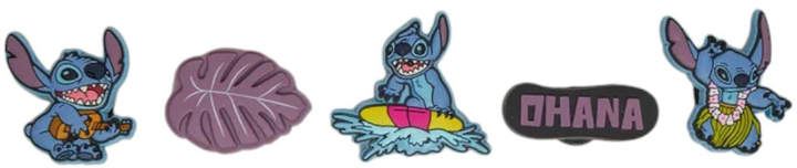 Przypinki jibbitz Crocs Stitch Tropical 10012920 5 szt Wielokolorowe (0196265629435) - obraz 1