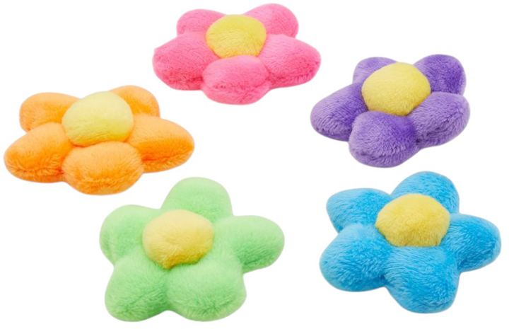 Джибітси Crocs Plush Flower Power 10013262 5 шт Різнокольорові (0196265644117) - зображення 1