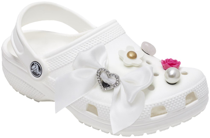 Przypinki do butów Crocs Jibbitz Elegant White 10013678 5 szt Białe (0196265824601) - obraz 3