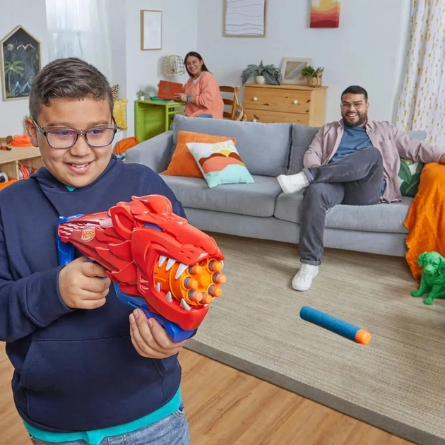 Бластер іграшковий Hasbro Nerf Wild Lionfury F8646 (5010996212160) - зображення 5