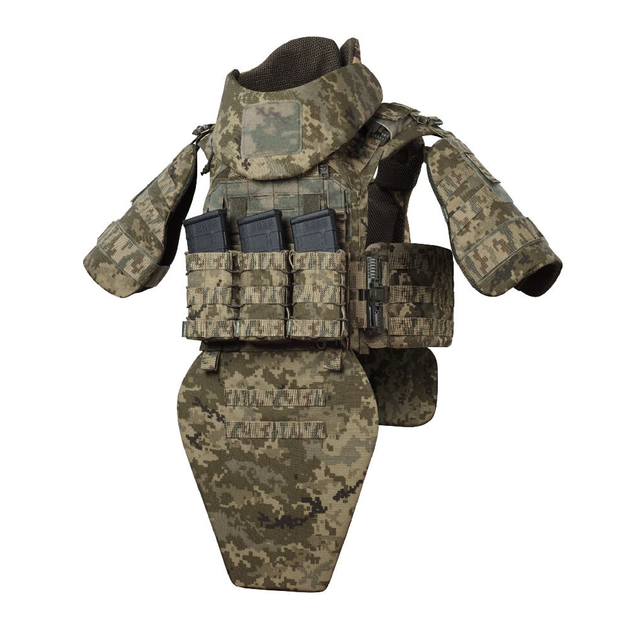 Бронекостюм TAG Level Ukrarmor I (Tactical Armored Gear). Клас захисту - 1. Піксель (мм14) Універсальний M-XXL (регулюється ззаду та на плечах) - зображення 1