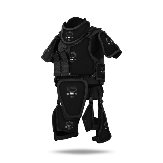 Бронекостюм ATAS (Advanced Ukrarmor Tactical Armor Suit) Level II. Клас захисту – 2. Чорний. L/XL - зображення 2