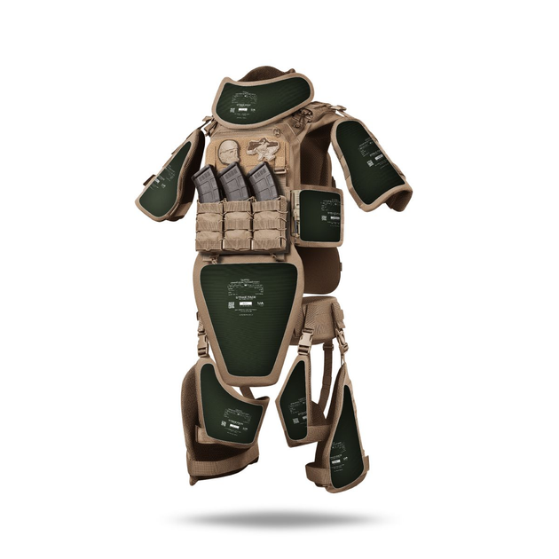 Бронекостюм TAG Pro Ukrarmor Level I (Tactical Armored Gear). Клас захисту – 1. Койот Універсальний M-XXL (регулюється ззаду та на плечах) - зображення 2