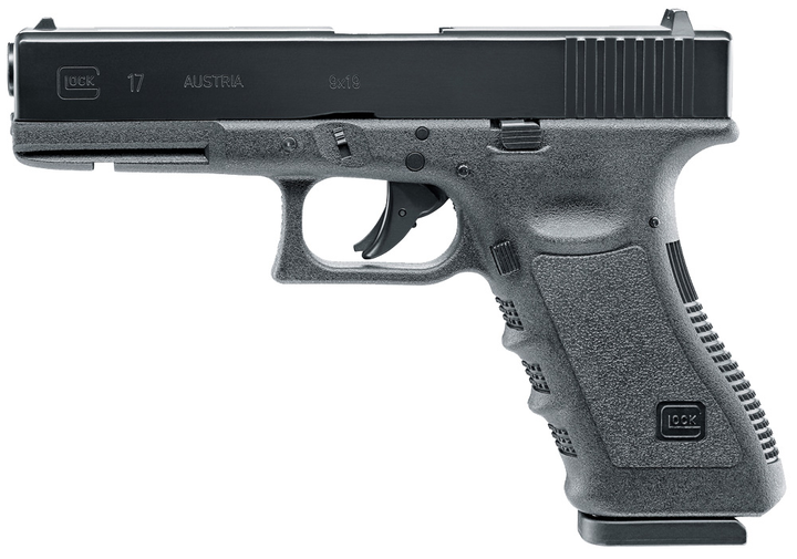 Пистолет пневматический Umarex Glock 17 Grey Blowback кал. 4.5 мм Pellet+ВВ - изображение 1