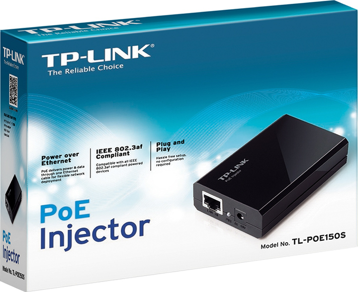 Інжектор PoE TP-LINK POE150S 1xGE, 1xGE PoE, 48Вт - изображение 6