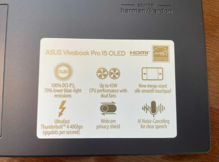 Ігровий ноутбук Asus Vivobook Pro 15 OLED K3500 / 15.6" (1920x1080) OLED / Intel Core i5-11300H (4 (8) ядра по 3.1 - 4.4 GHz) / 8 GB DDR4 / 512 GB SSD / nVidia GeForce GTX 1650, 4 GB GDDR5, 128-bit / WebCam б/в - Фото 6 Ігровий ноутбук Asus Vivobook Pro 15 OLED K3500 / 15.6" (1920x1080) OLED / Intel Core i5-11300H (4 (8) ядра по 3.1 - 4.4 GHz) / 8 GB DDR4 / 512 GB SSD / nVidia GeForce GTX 1650, 4 GB GDDR5, 128-bit / WebCam б/в - зображення 6