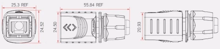 Герметичный разъем вилка CNLINKO YT-RJ45-CPE-13-001 - изображение 5