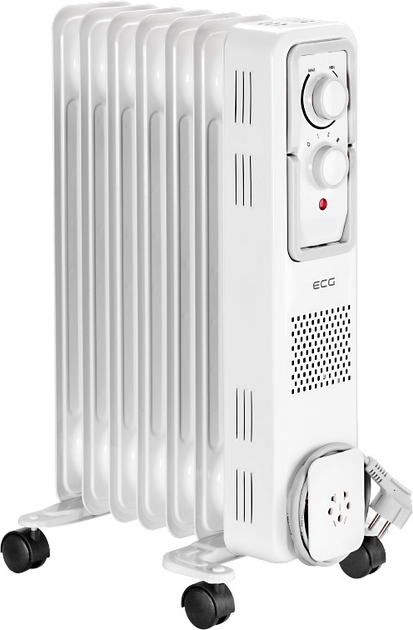 Масляный обогреватель-радиатор ECG OR-1570 белый - изображение 1
