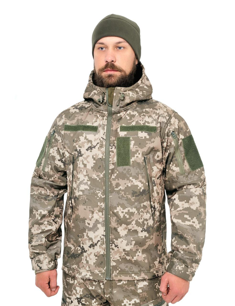 Тактична куртка WinTac Soft Shell Viking MM14 Світлий 2XL піскель - зображення 1